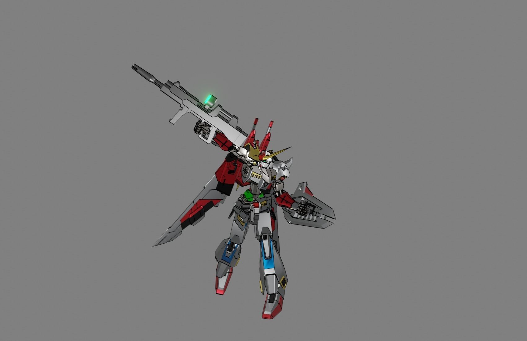 Attacker Gundam 17 3D model_17