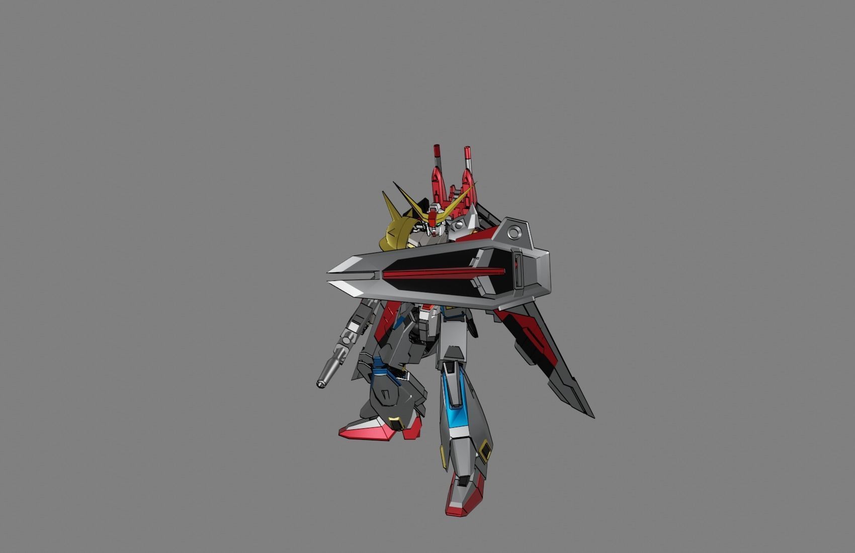 Attacker Gundam 17 3D model_5