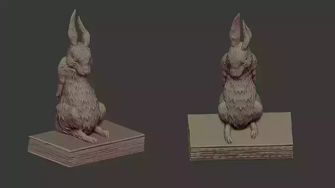 rabbit book holder