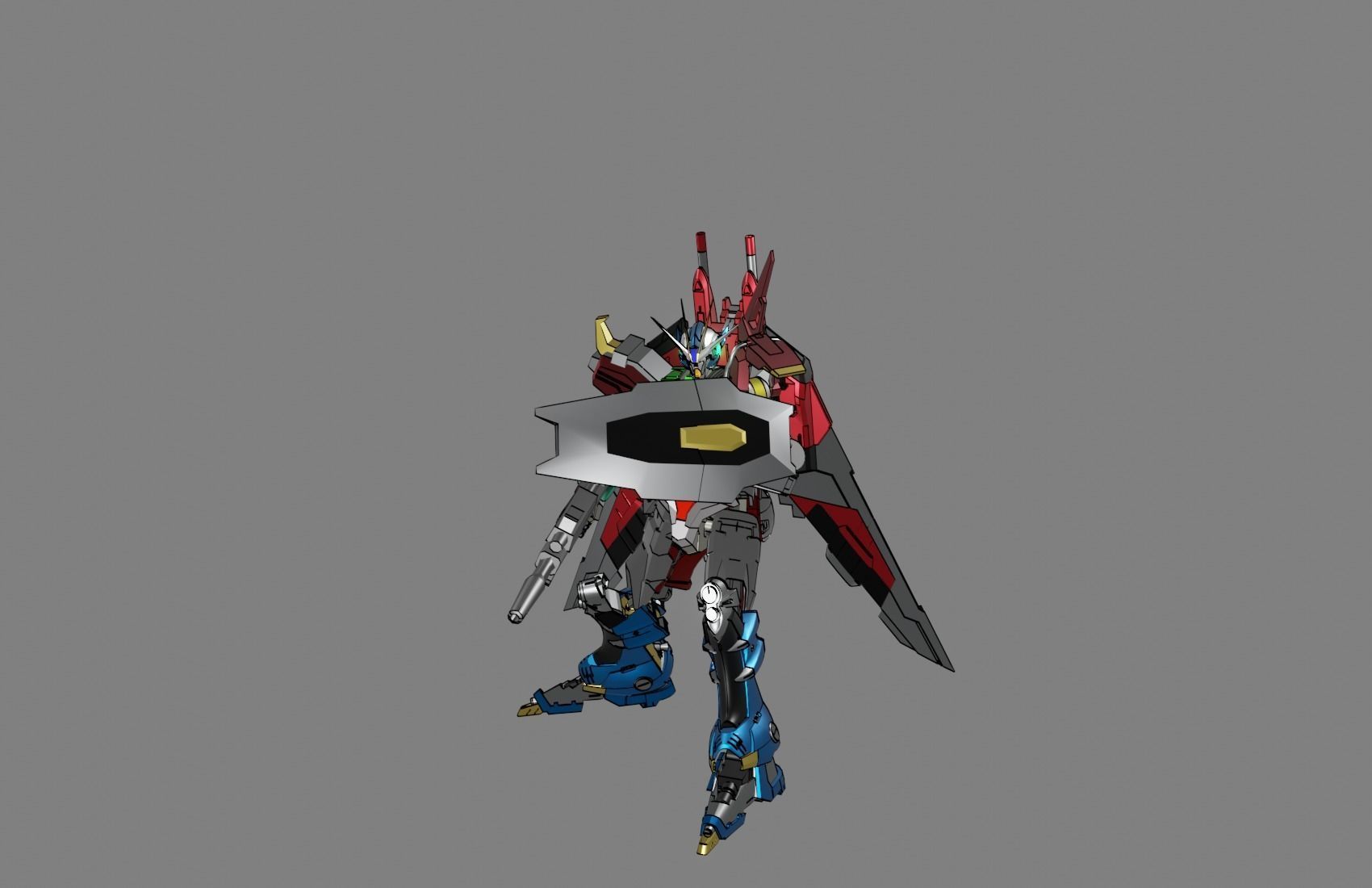 Attacker Gundam 16 3D model_5