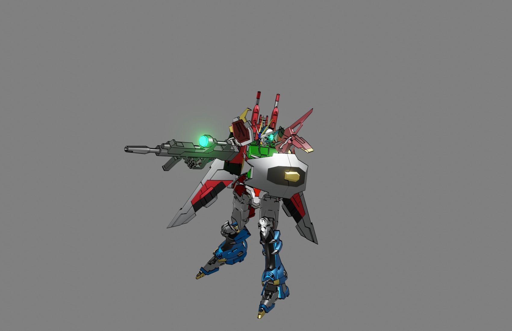 Attacker Gundam 16 3D model_8