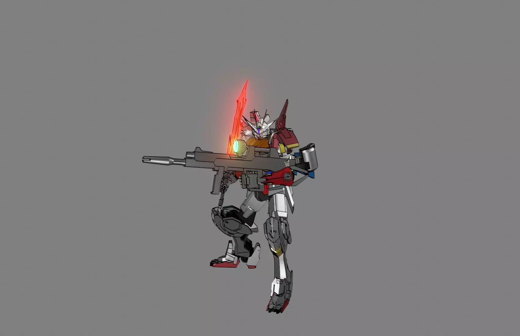 Attacker Gundam 15 3D model_0