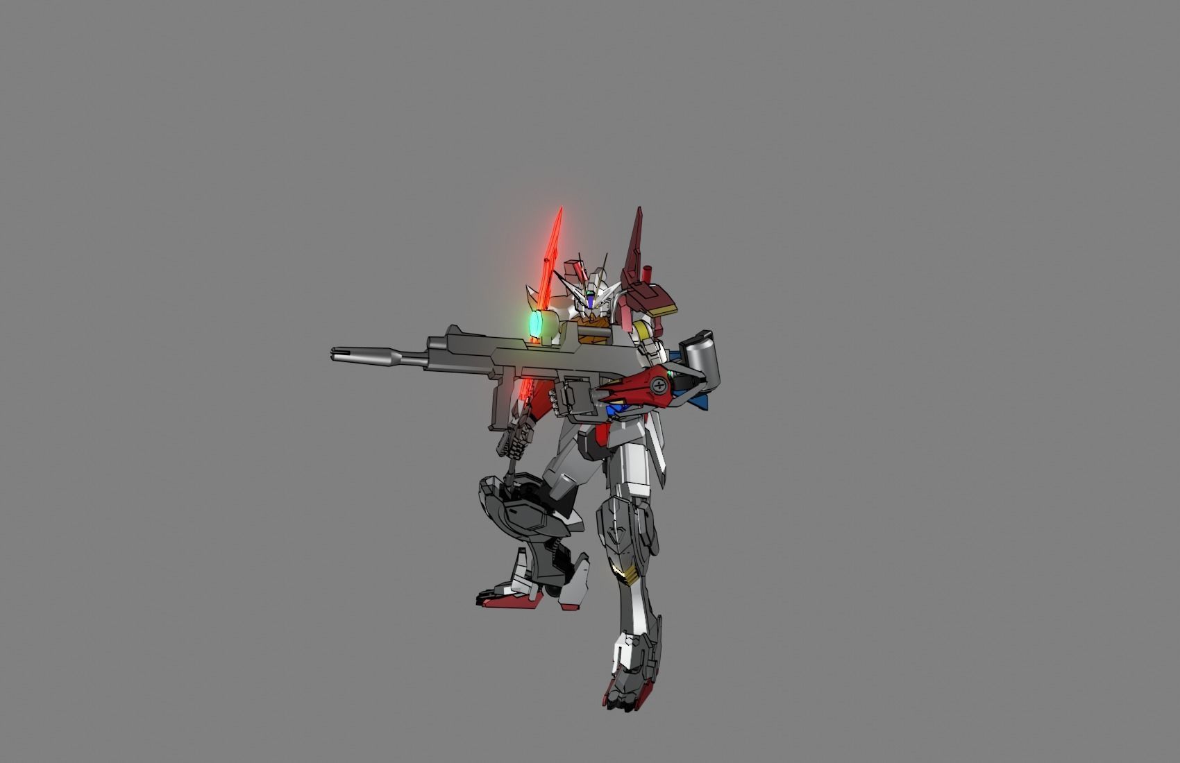Attacker Gundam 15 3D model_3