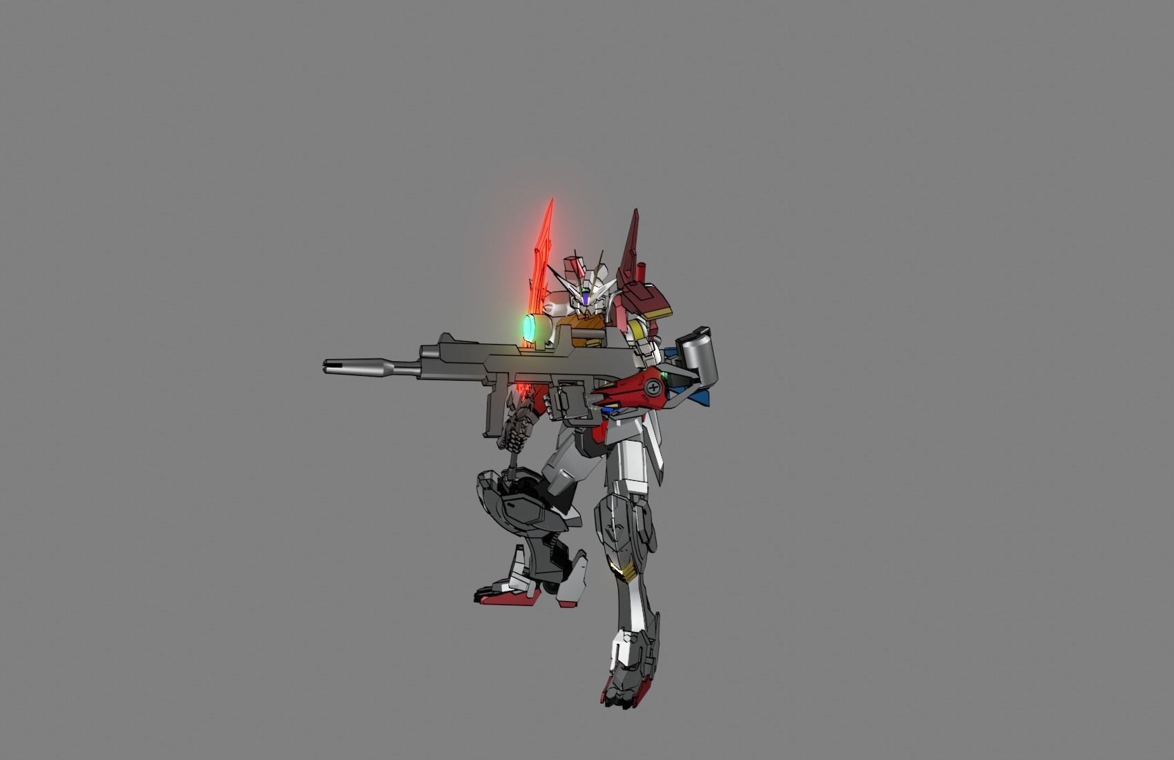 Attacker Gundam 15 3D model_2