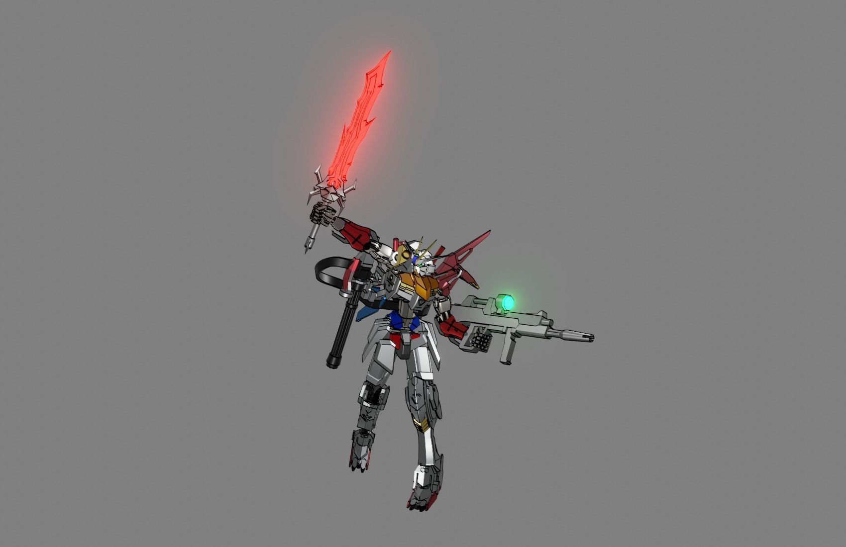 Attacker Gundam 15 3D model_21