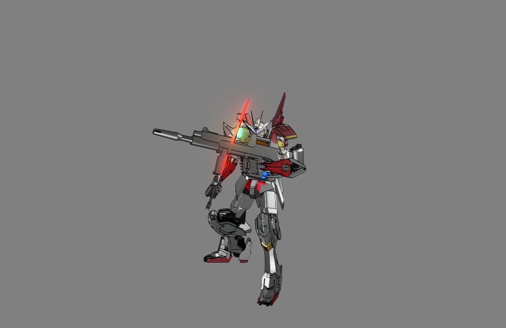 Attacker Gundam 15 3D model_5