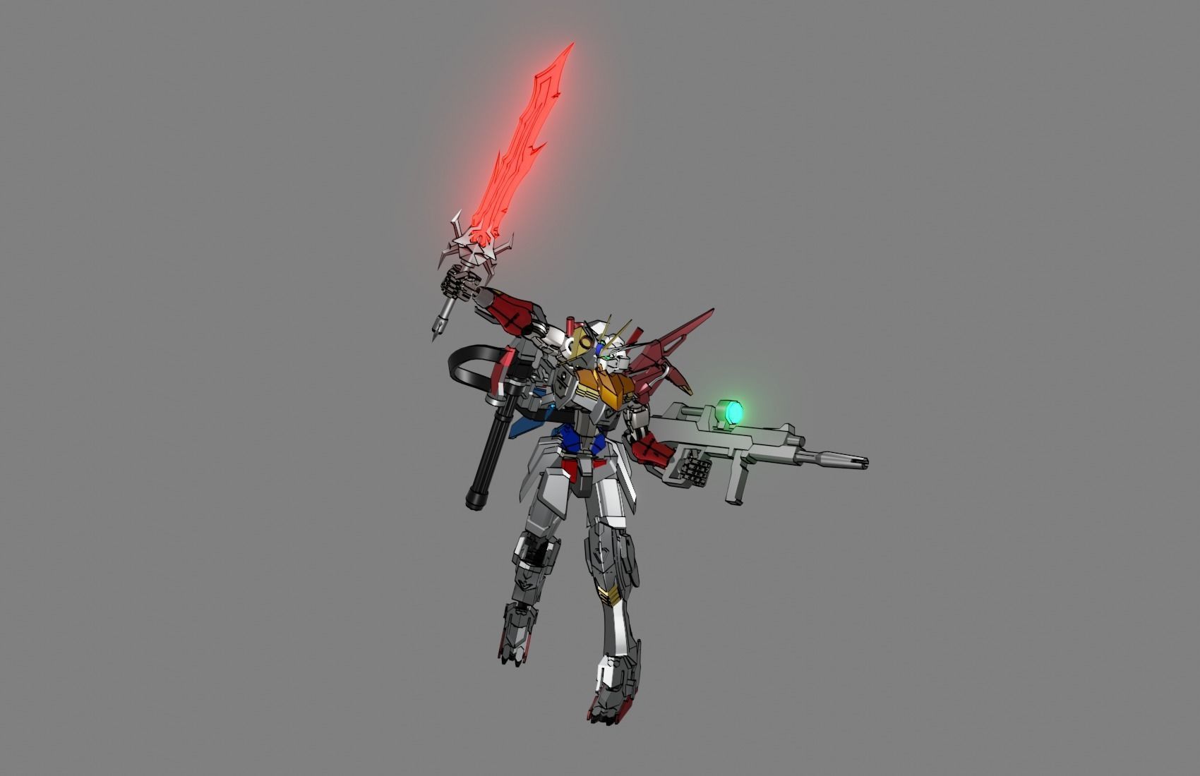 Attacker Gundam 15 3D model_15
