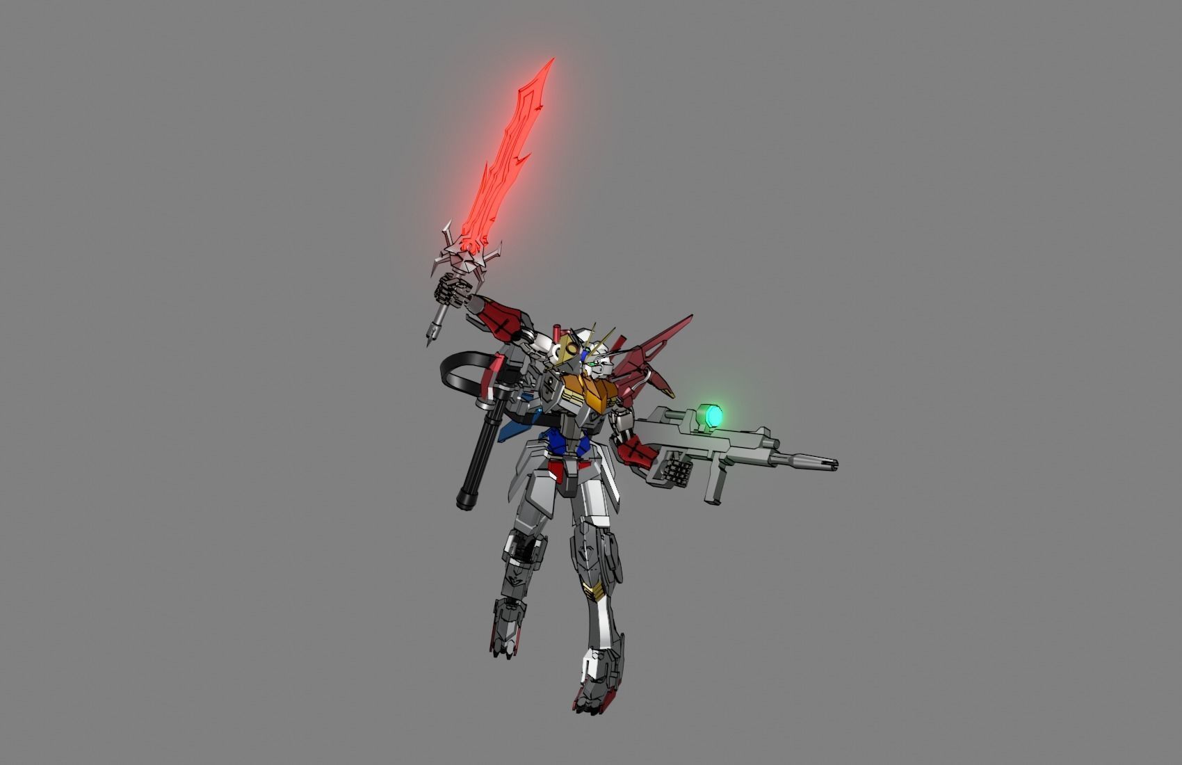 Attacker Gundam 15 3D model_18