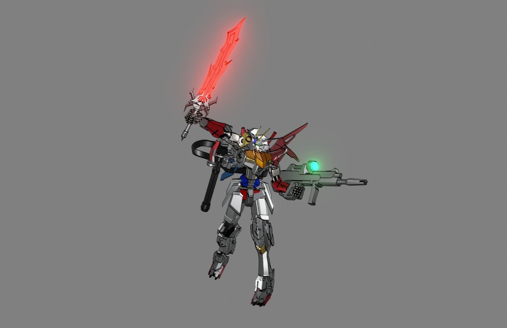 Attacker Gundam 15 3D model_12