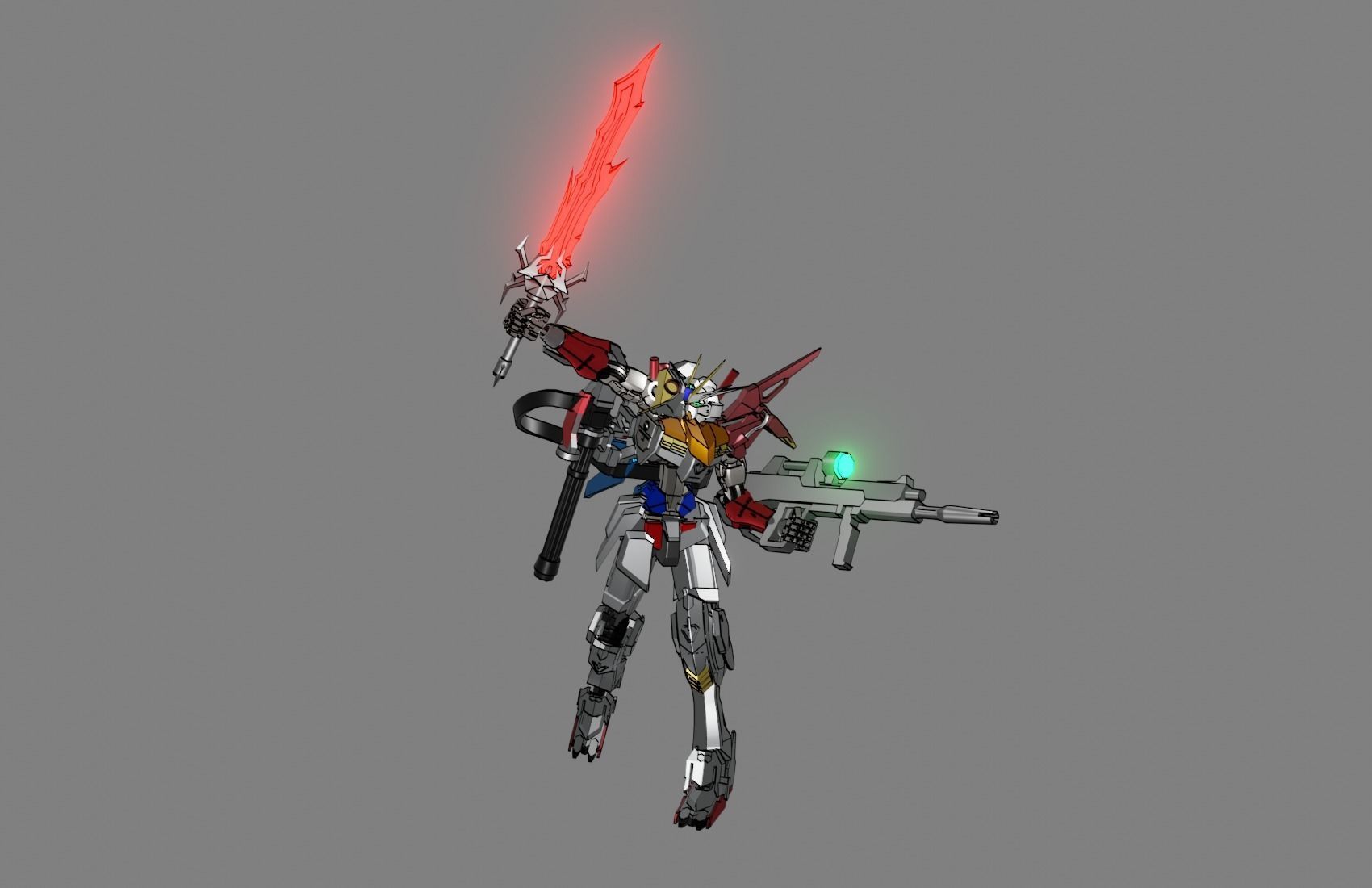 Attacker Gundam 15 3D model_14