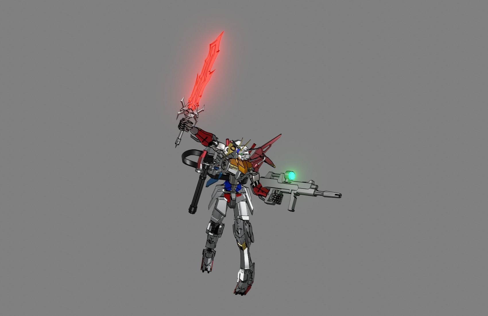 Attacker Gundam 15 3D model_24