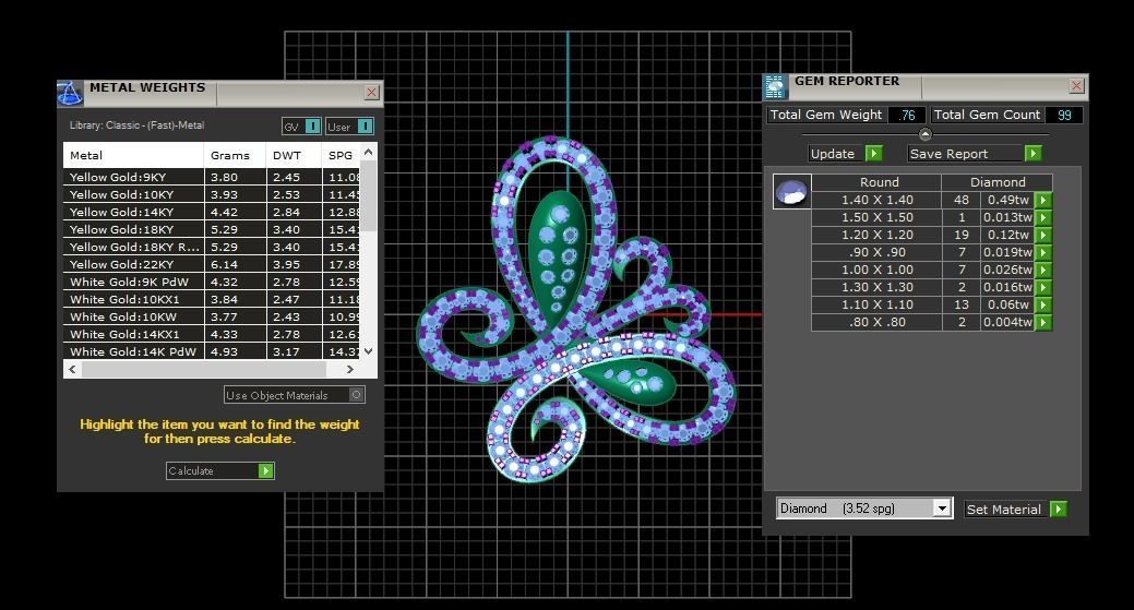 Solitaire Women Pendant 3dm STL OBJ FBX Render Details 3D print model_4