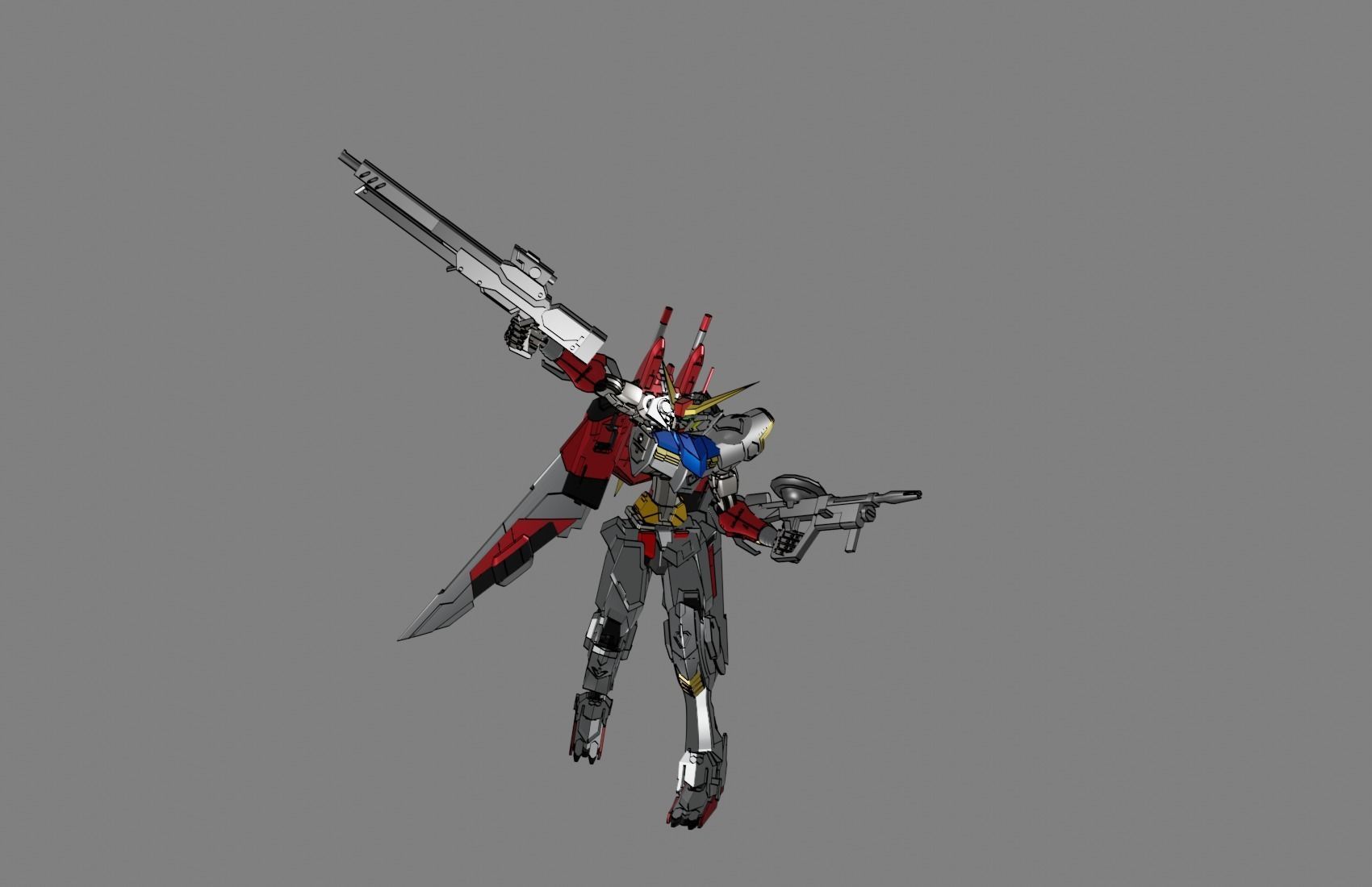 Attacker Gundam 13 3D model_17