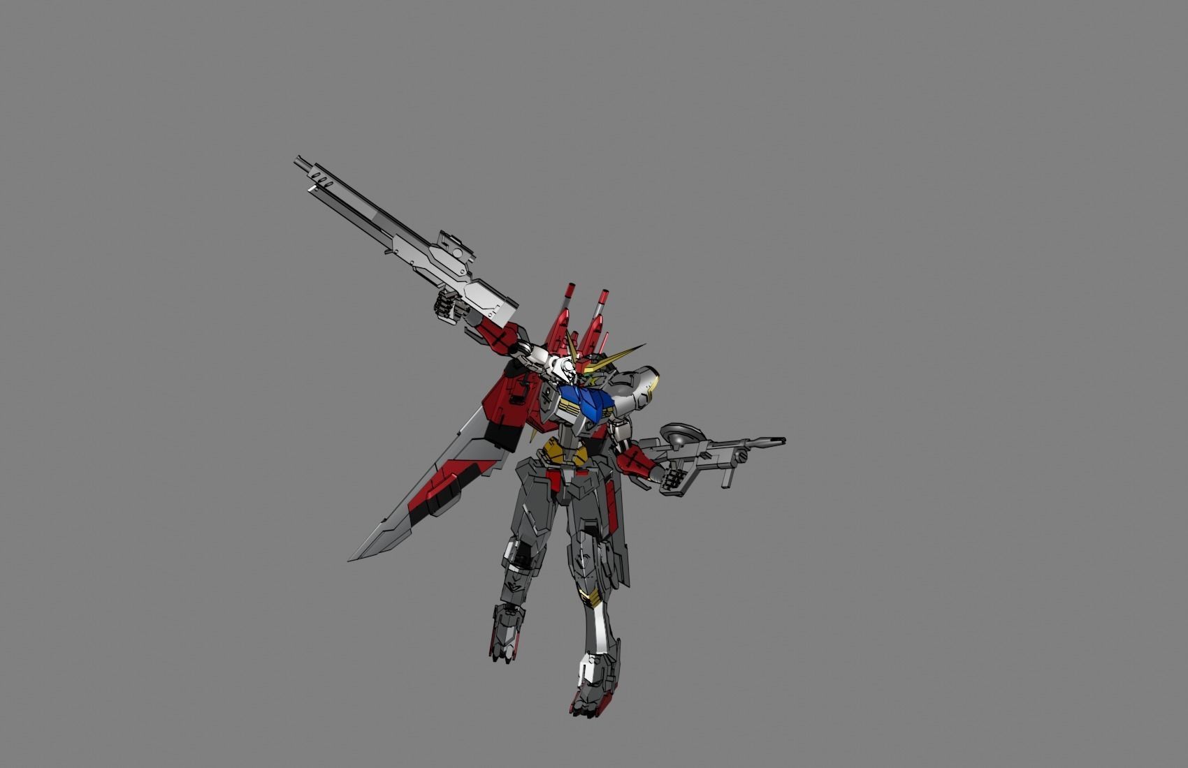 Attacker Gundam 13 3D model_23