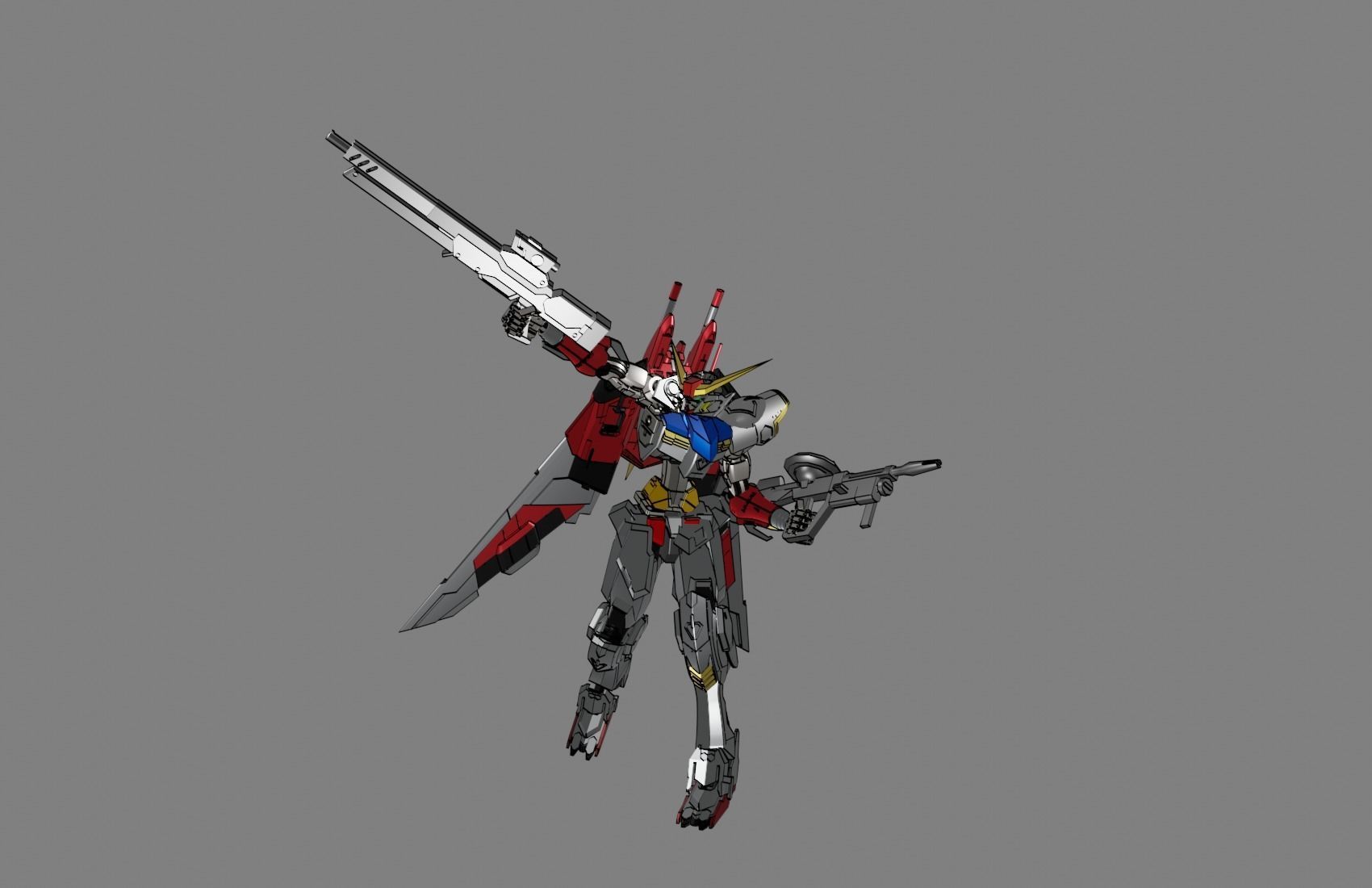 Attacker Gundam 13 3D model_13