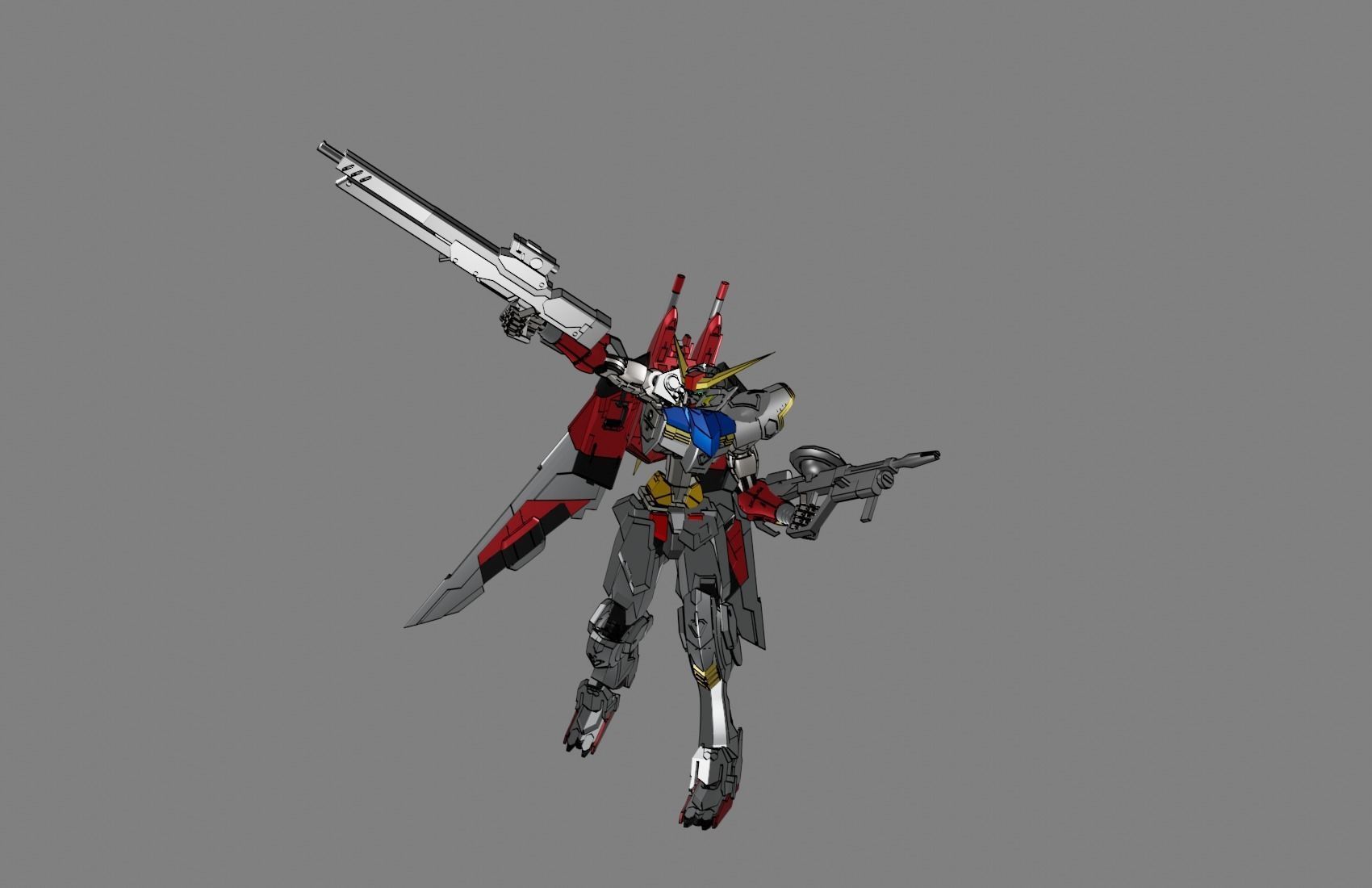Attacker Gundam 13 3D model_12