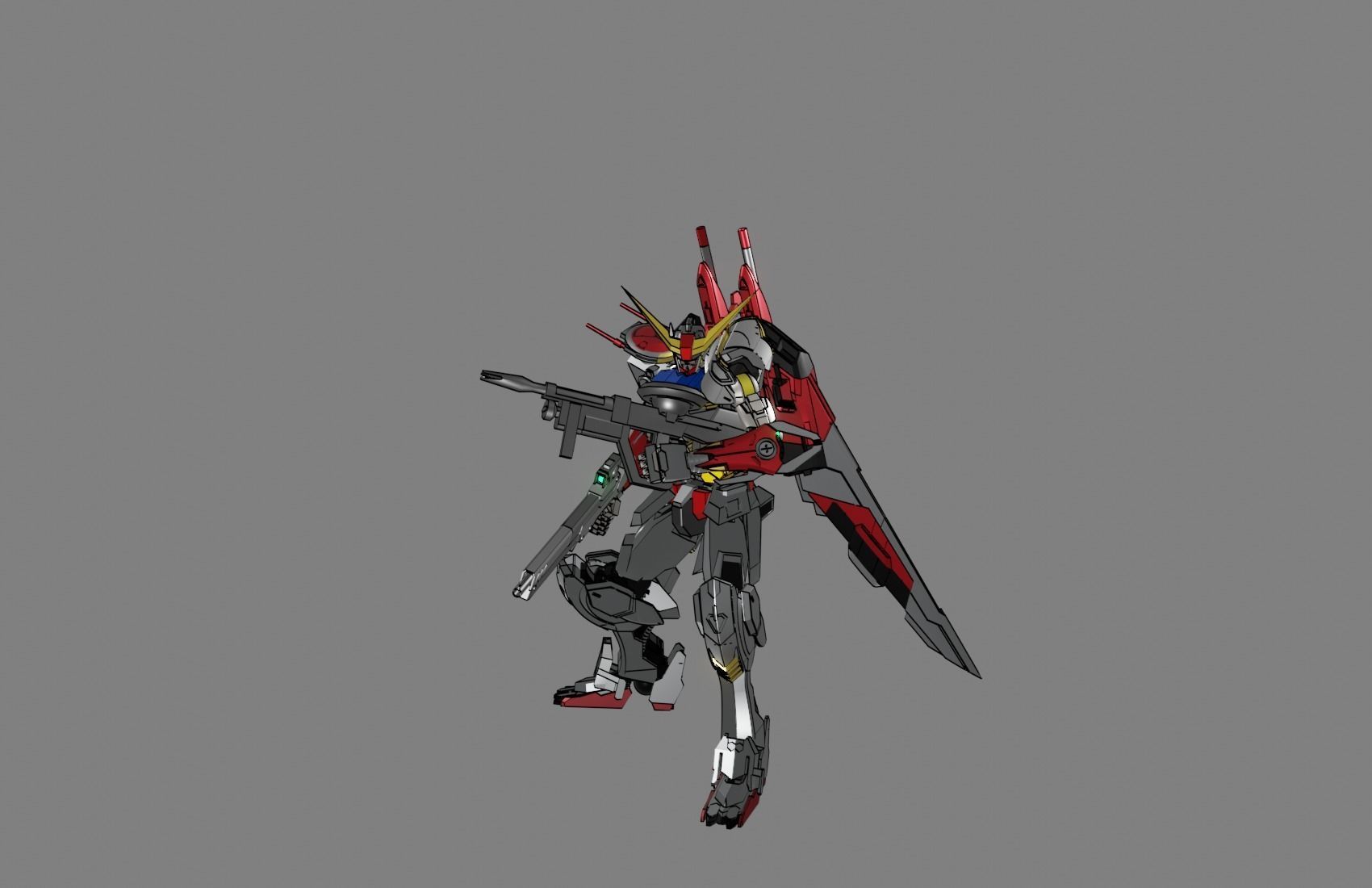 Attacker Gundam 13 3D model_3
