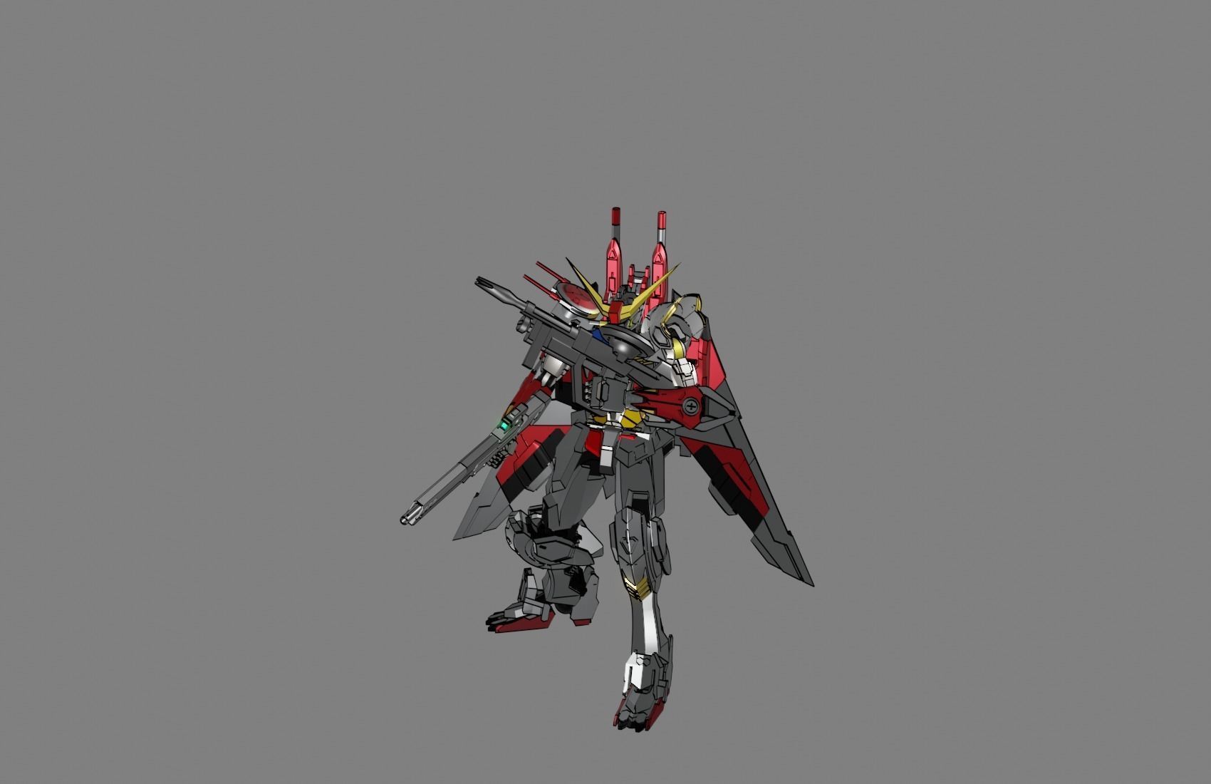 Attacker Gundam 13 3D model_6