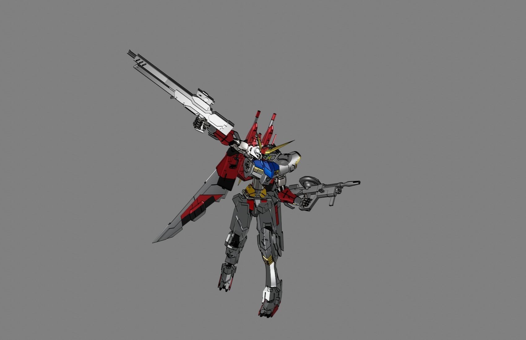Attacker Gundam 13 3D model_14