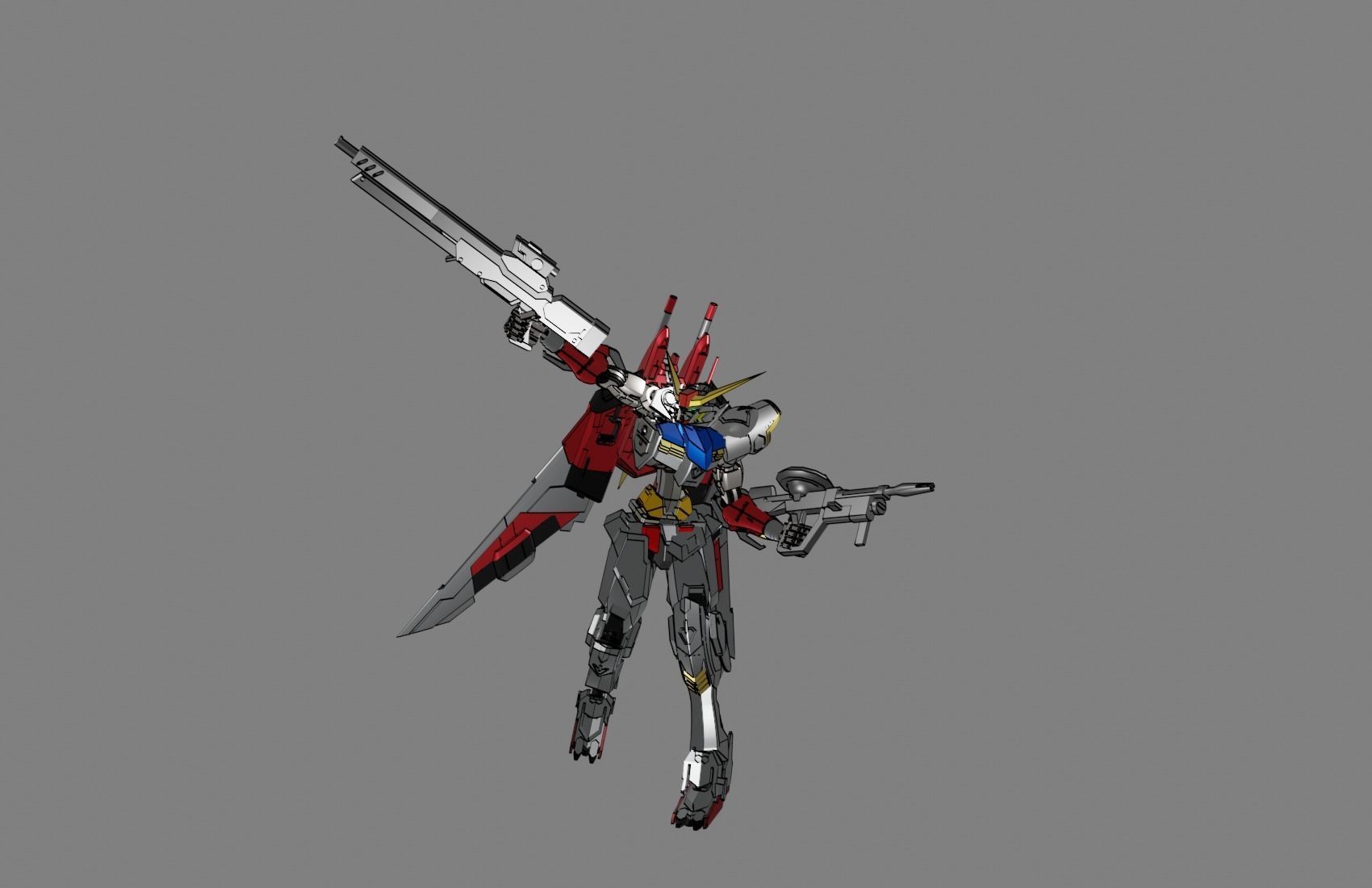 Attacker Gundam 13 3D model_15