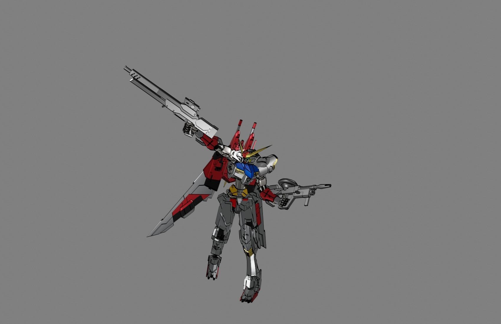 Attacker Gundam 13 3D model_24