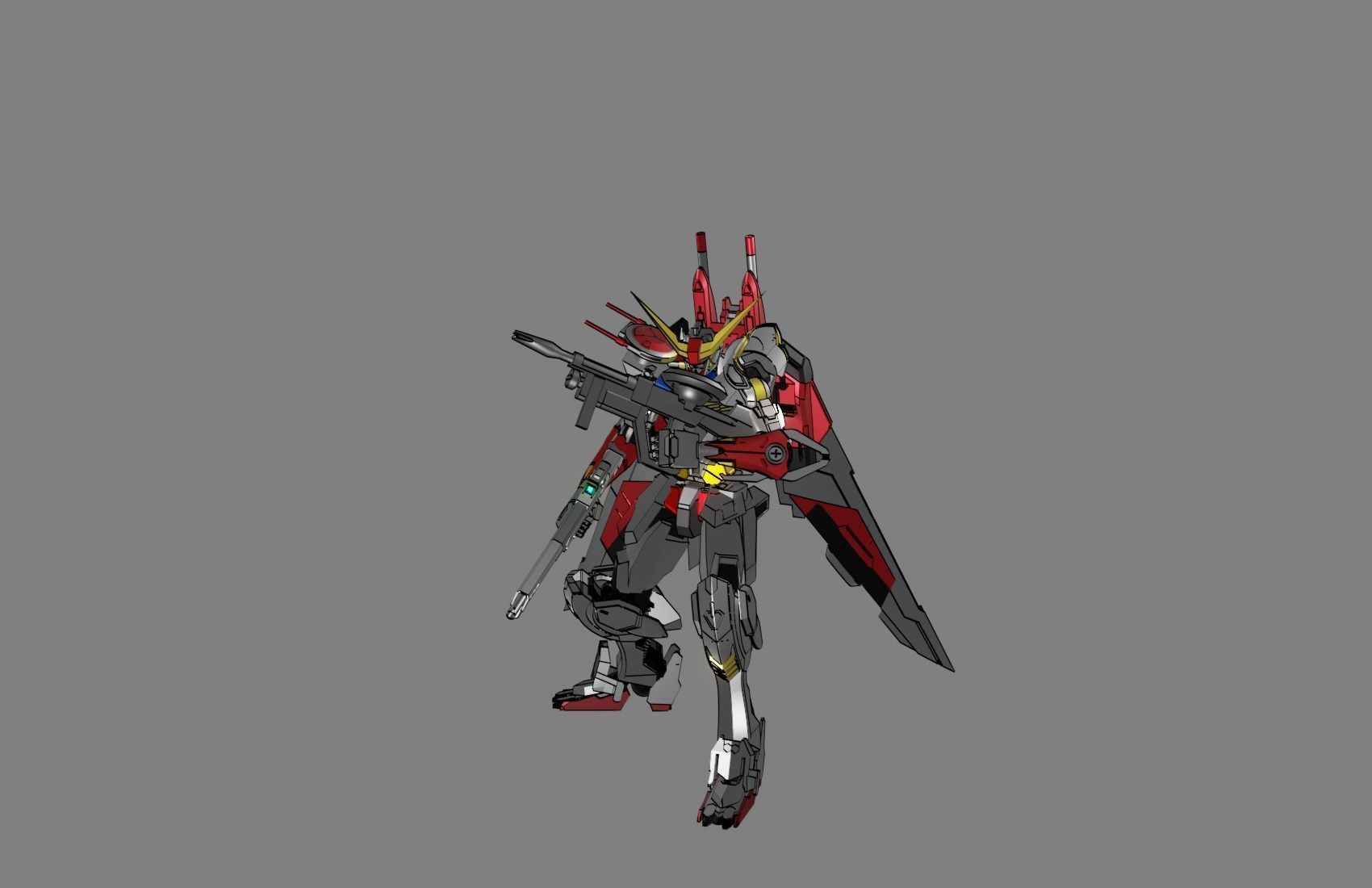 Attacker Gundam 13 3D model_5