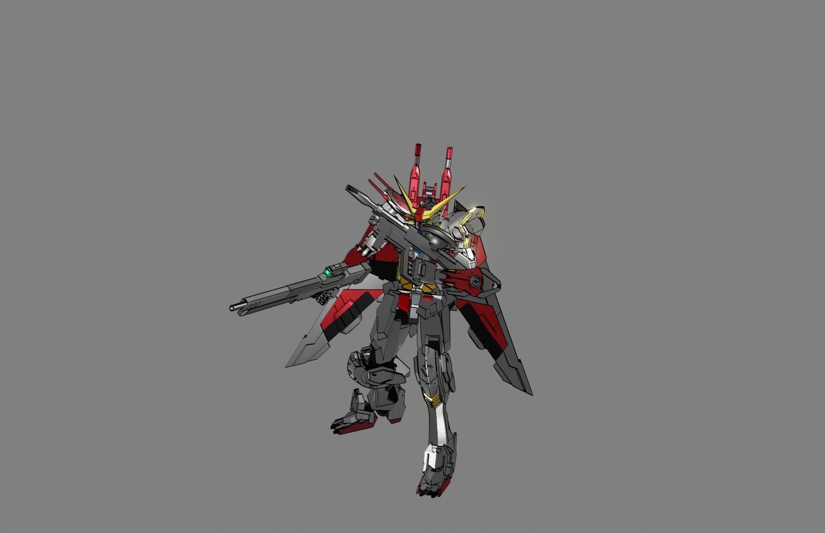 Attacker Gundam 13 3D model_7