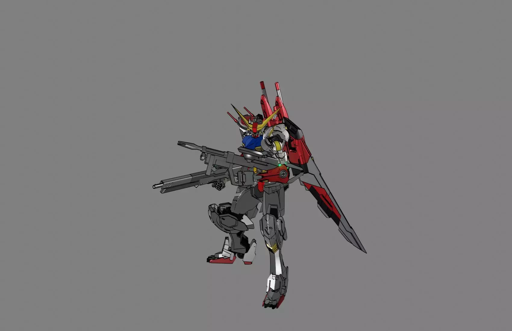 Attacker Gundam 13 3D model_0