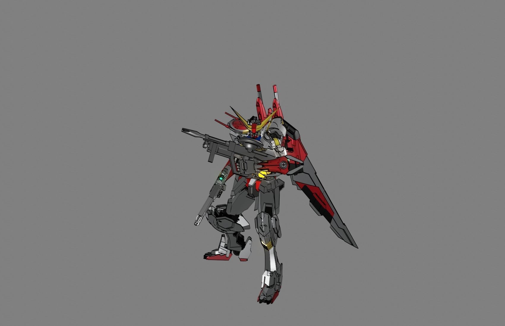 Attacker Gundam 13 3D model_4