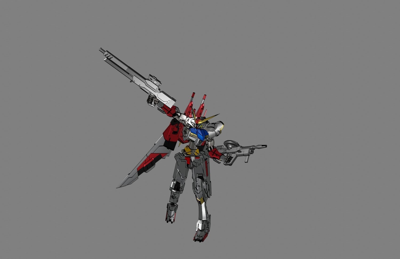 Attacker Gundam 13 3D model_19