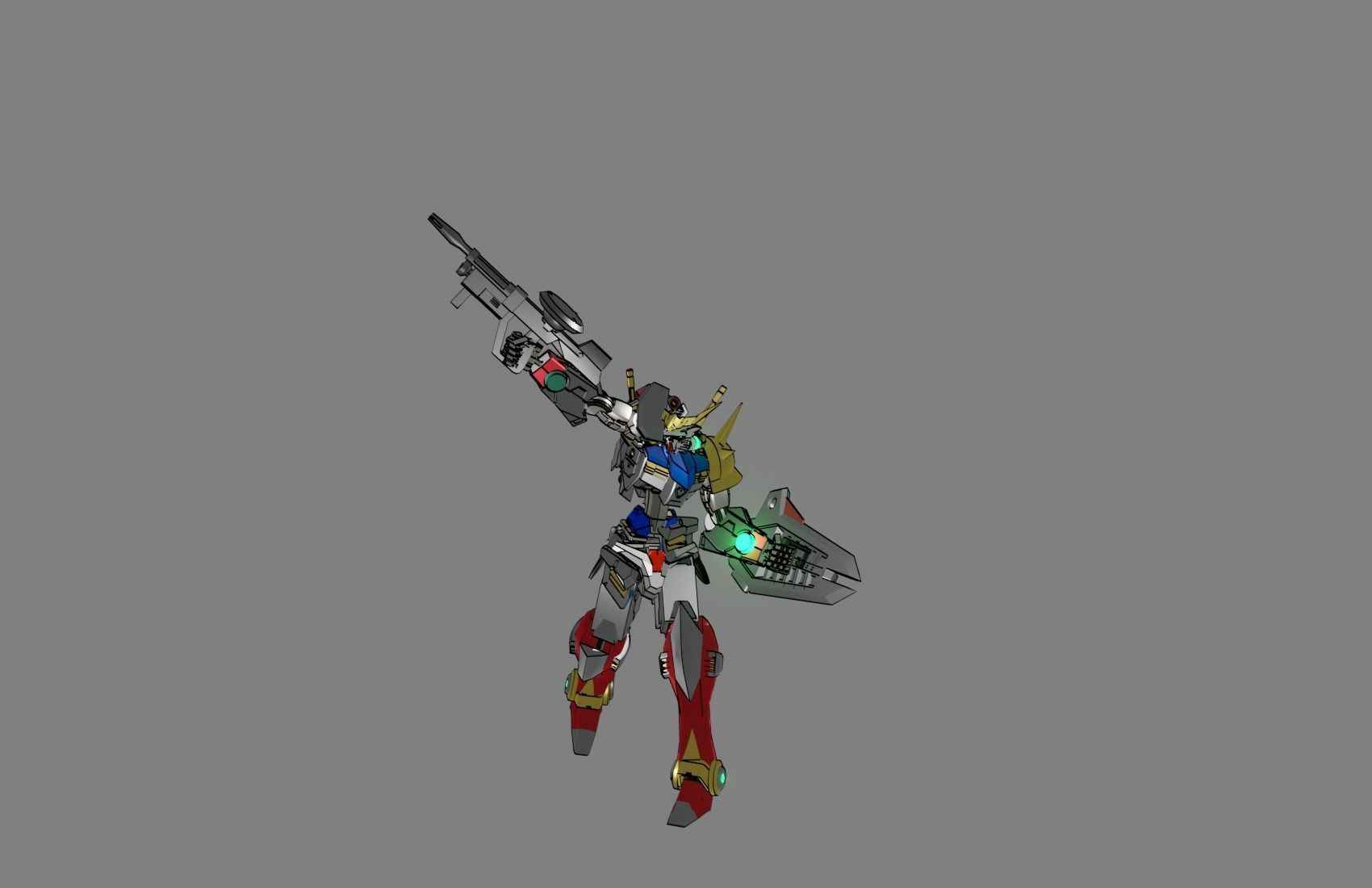 Attacker Gundam 11 3D model_24