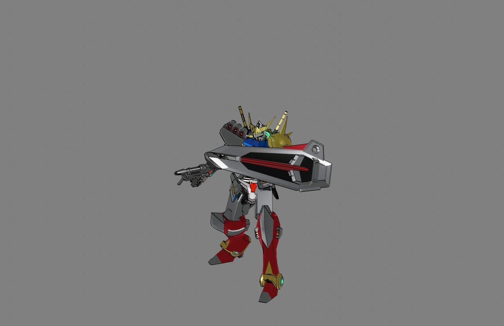 Attacker Gundam 11 3D model_7