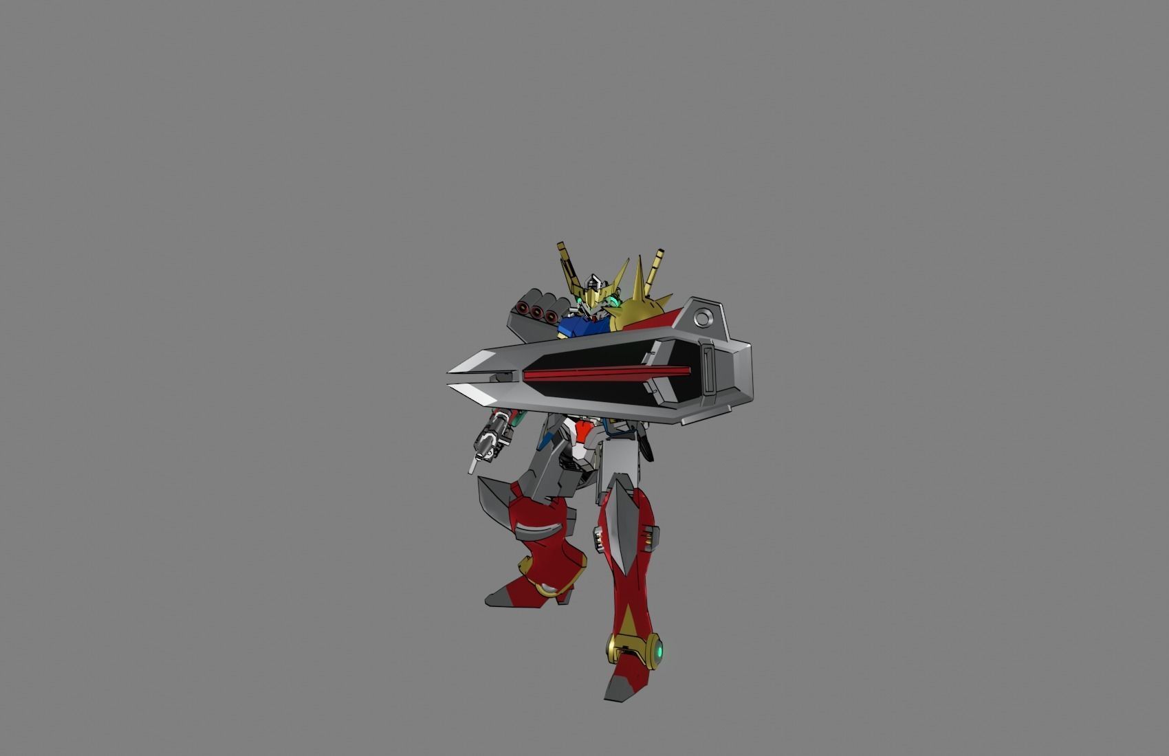 Attacker Gundam 11 3D model_5