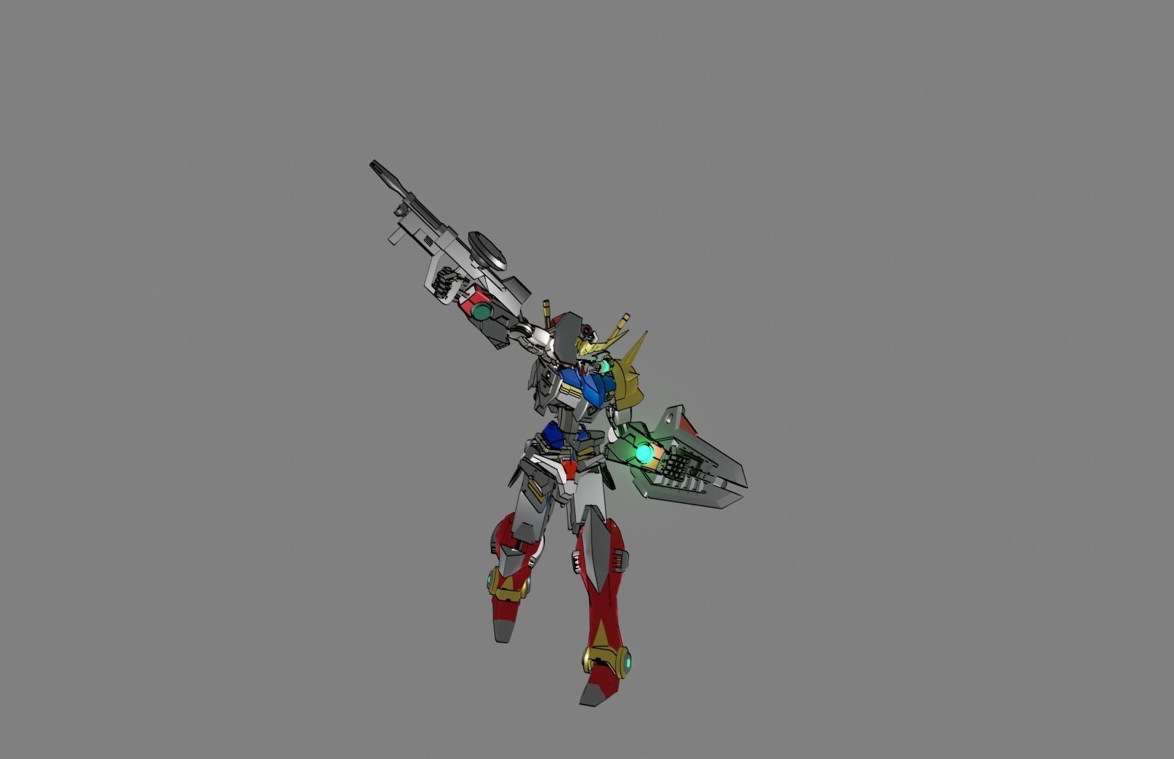 Attacker Gundam 11 3D model_17
