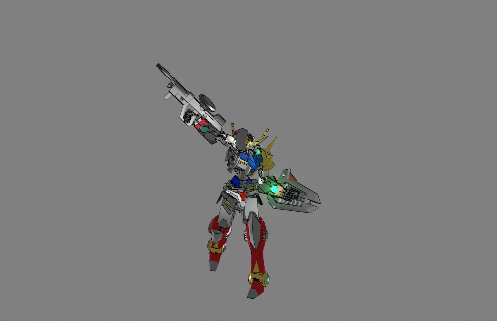 Attacker Gundam 11 3D model_15