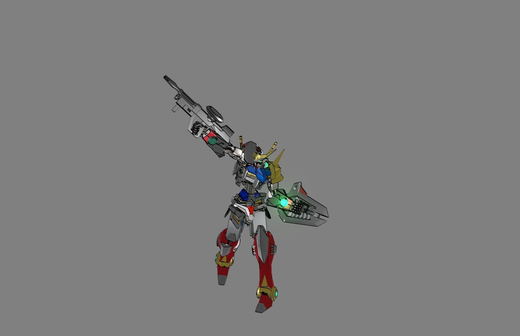 Attacker Gundam 11 3D model_19