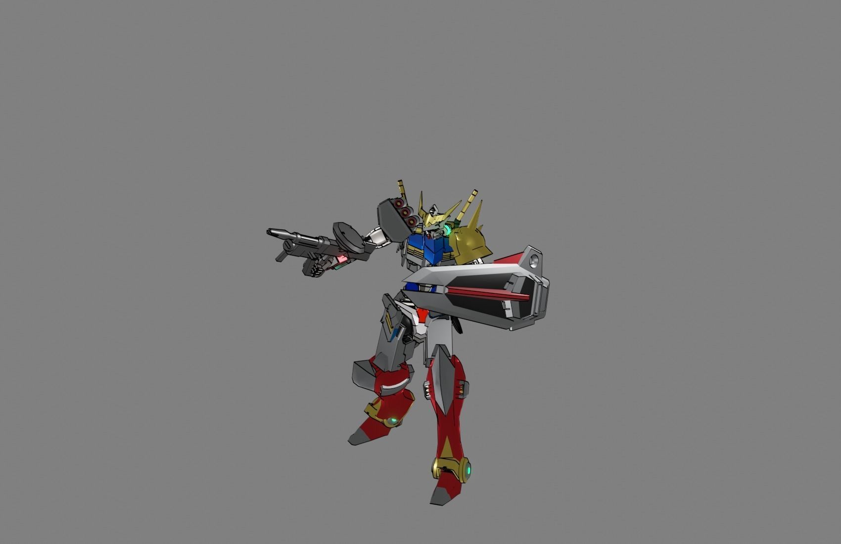 Attacker Gundam 11 3D model_8