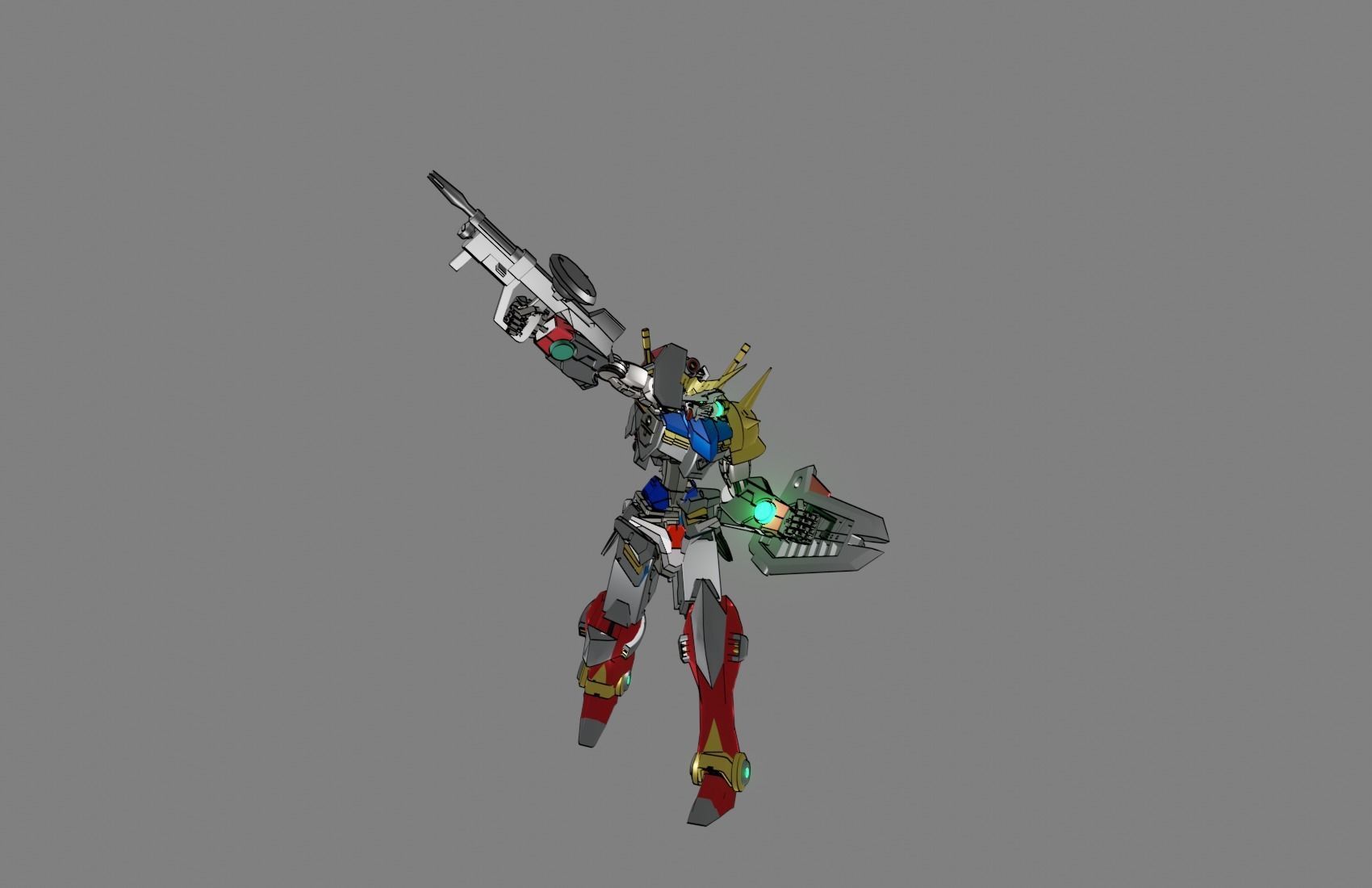Attacker Gundam 11 3D model_13