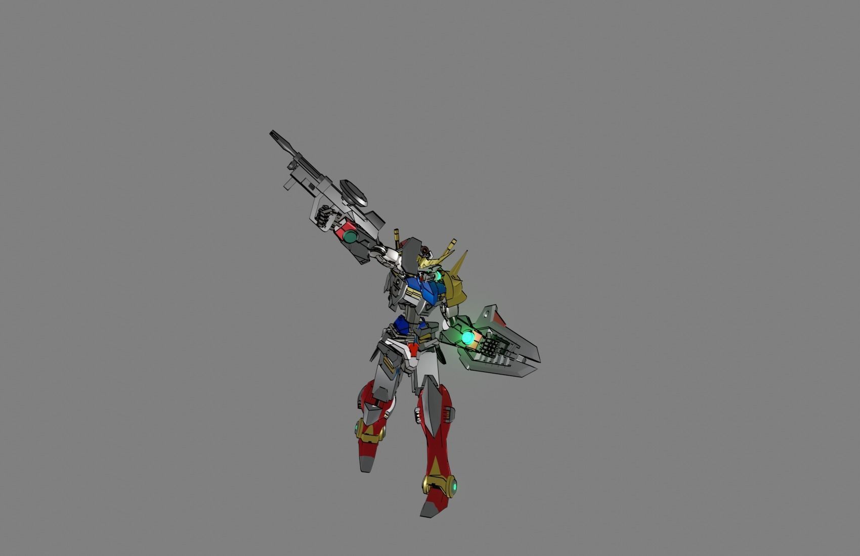 Attacker Gundam 11 3D model_21