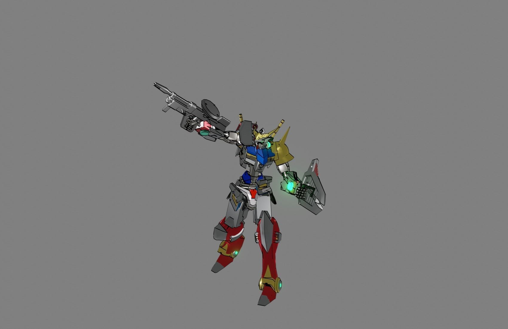 Attacker Gundam 11 3D model_10