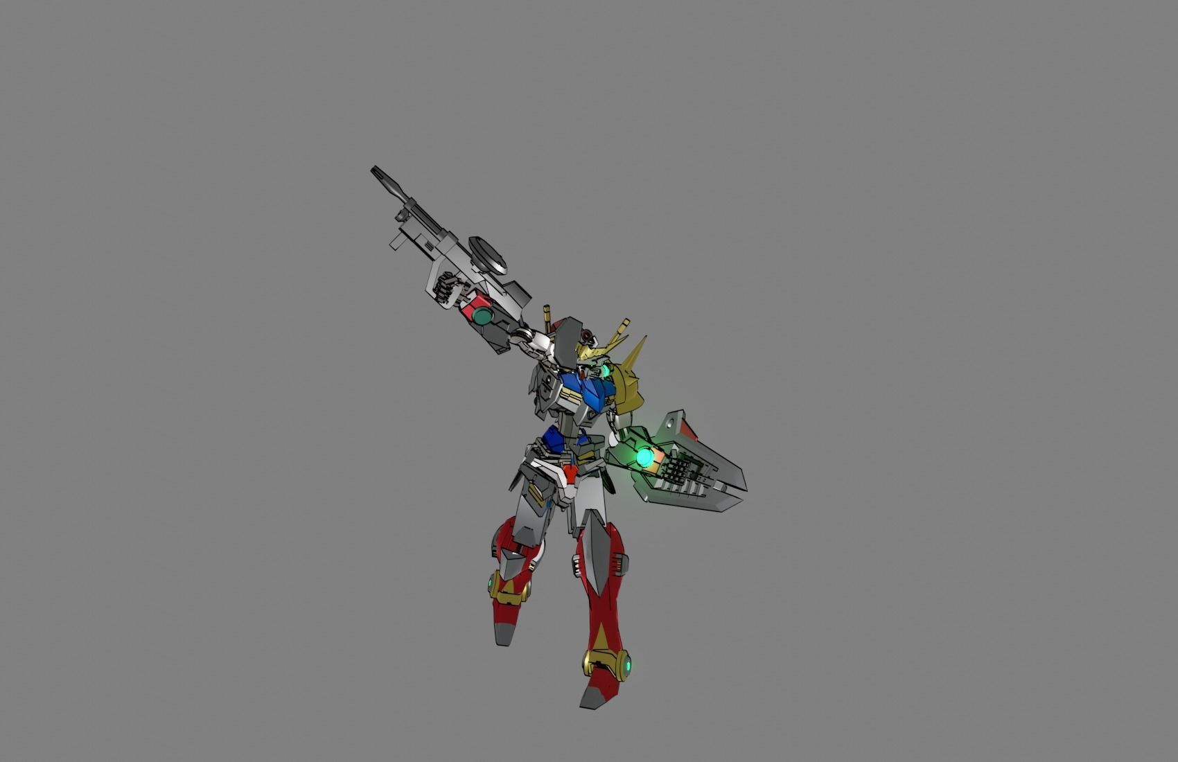 Attacker Gundam 11 3D model_18