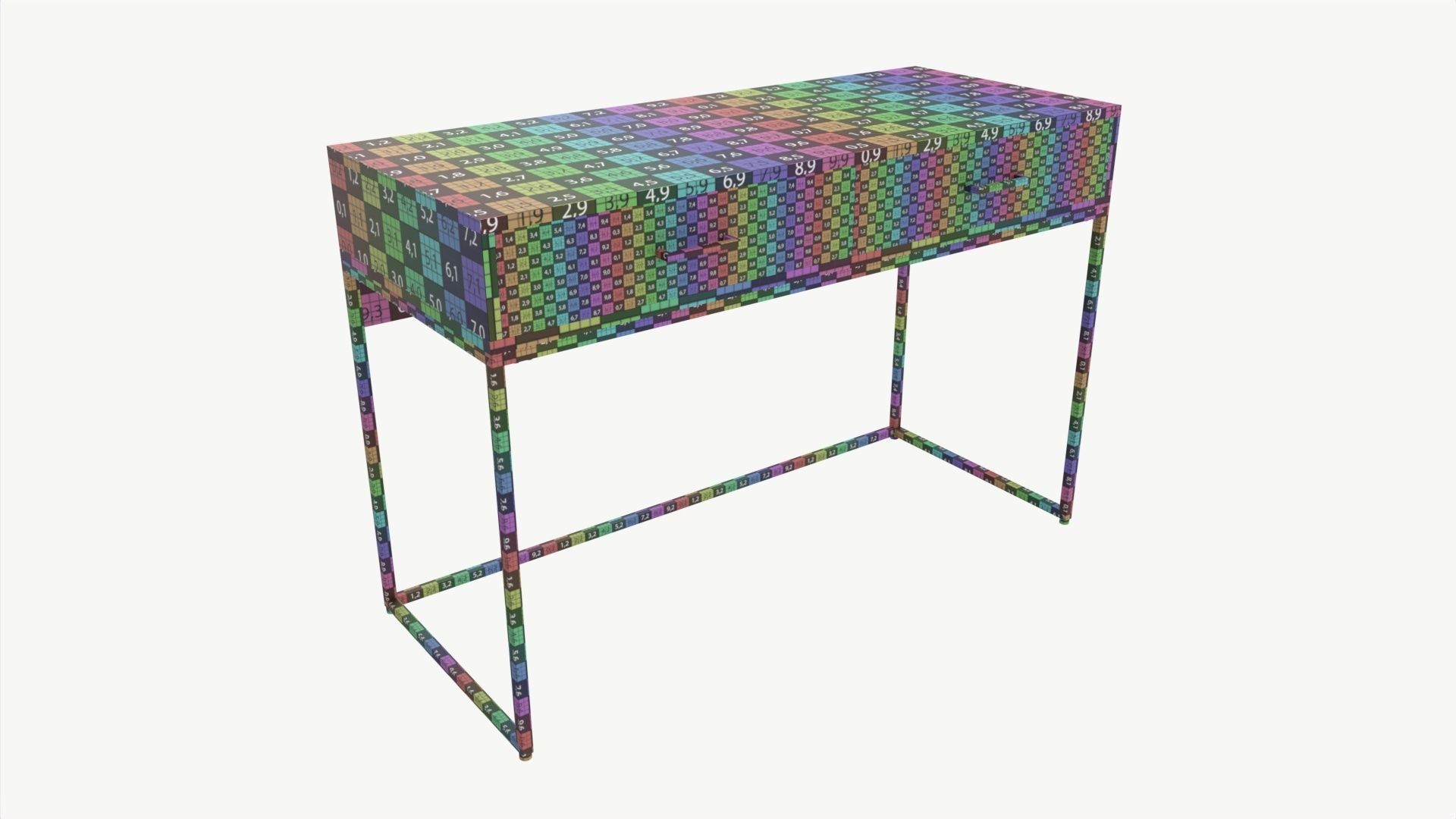 Desk Amsterdam 3D model_6