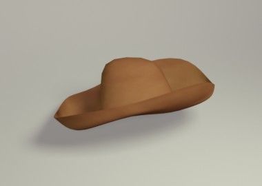 Cowboy Hat Low-poly 3D model_1