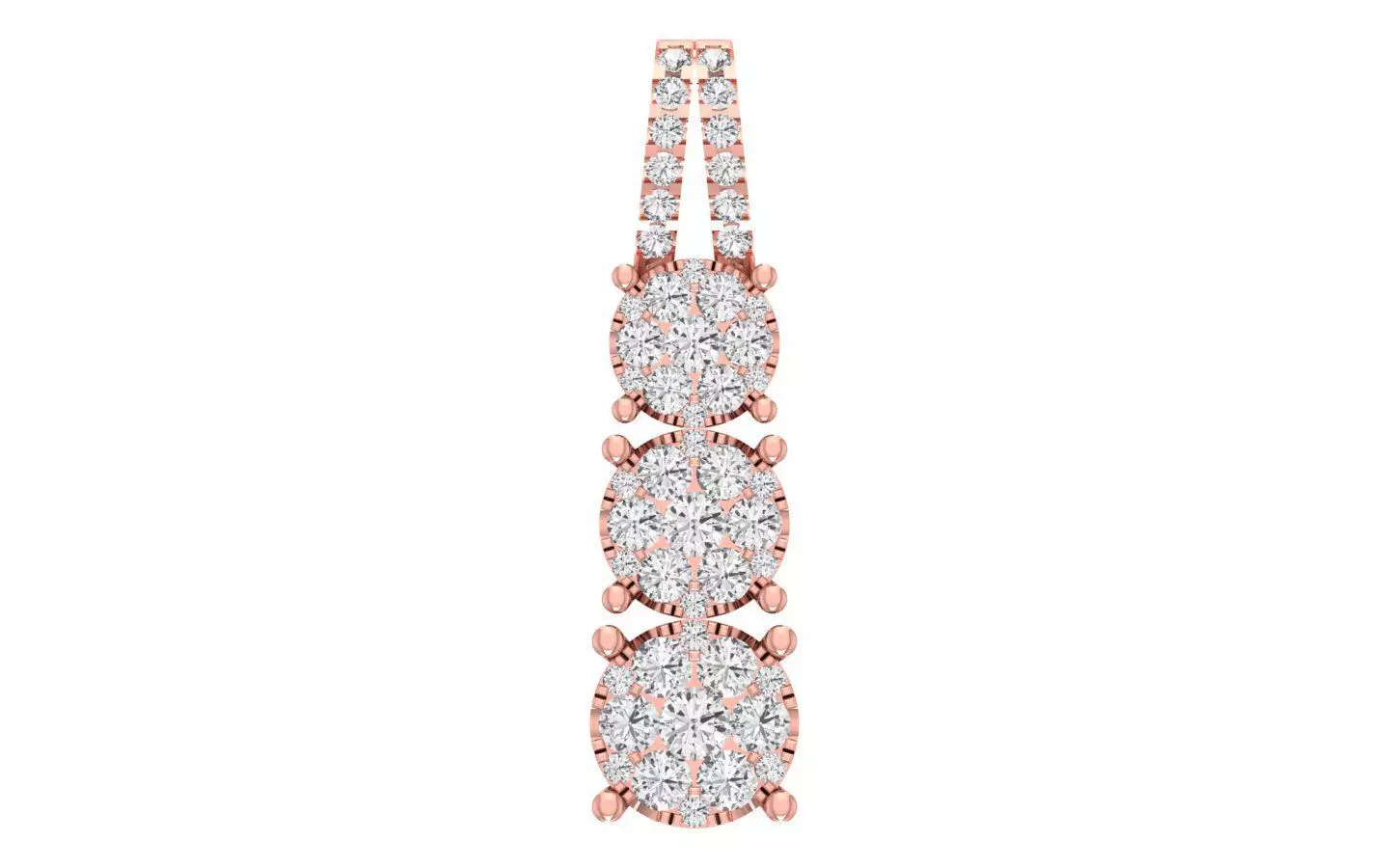 Solitaire Women Pendant 3dm STL OBJ FBX Render Details 3D print model_0