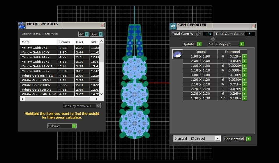 Solitaire Women Pendant 3dm STL OBJ FBX Render Details 3D print model_3