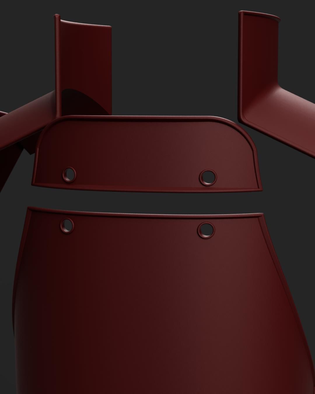 Naruto Shippuden - Madara Uchiha Armor Set 3D print model_2