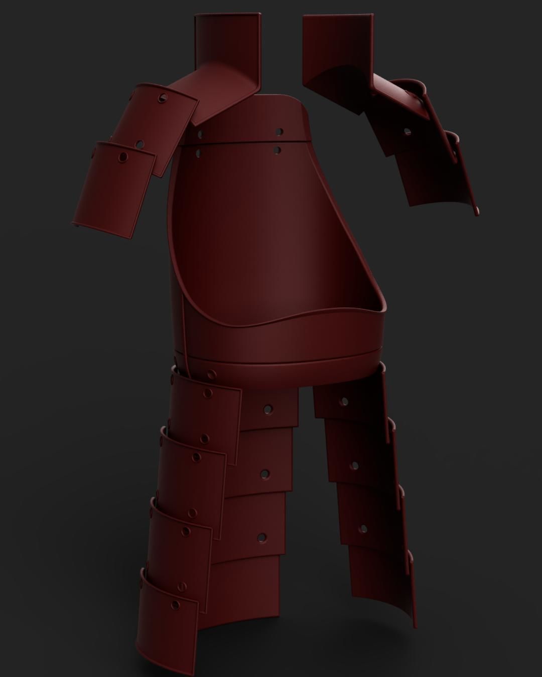 Naruto Shippuden - Madara Uchiha Armor Set 3D print model_1