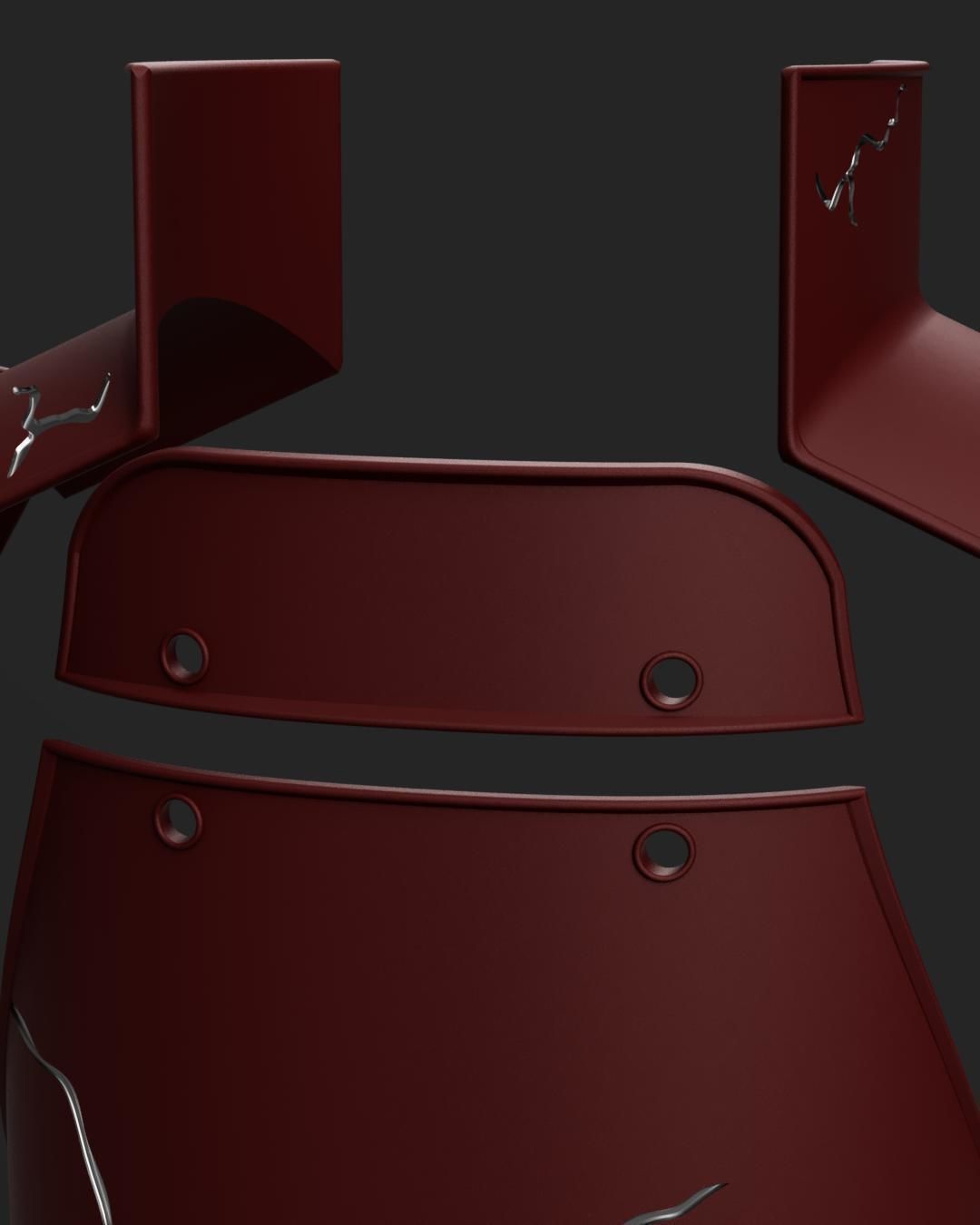 Naruto Shippuden - Madara Uchiha Armor Set 3D print model_7