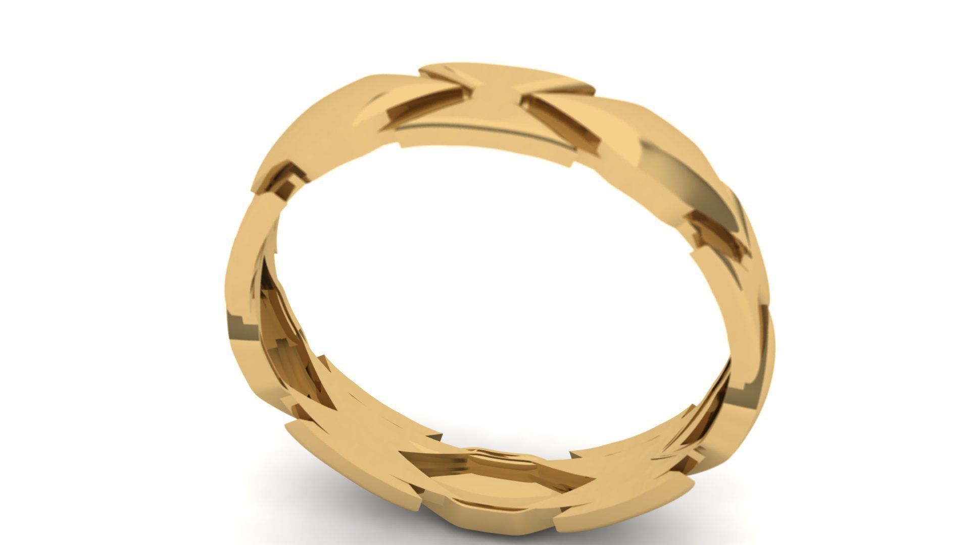 Plain Band ring  4 3D print model_1