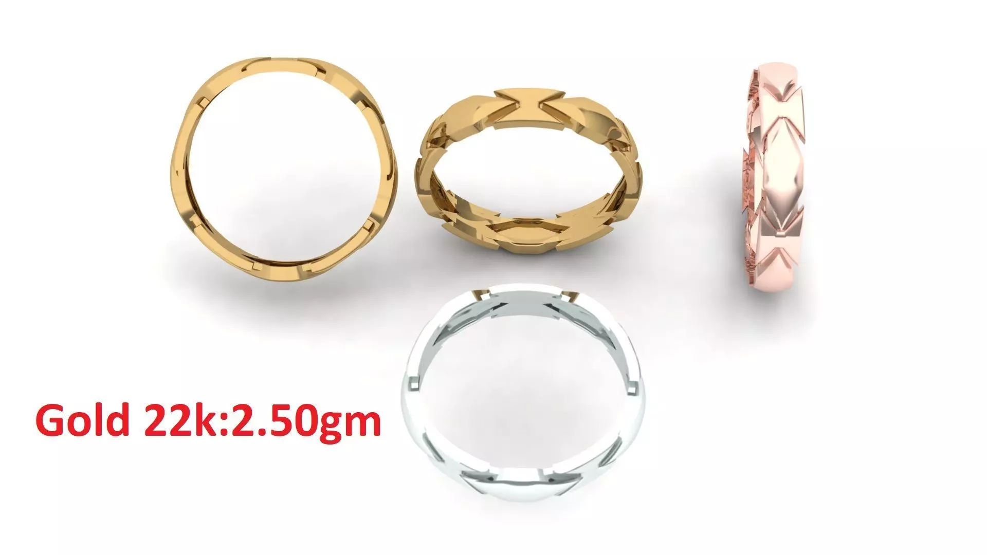 Plain Band ring  4 3D print model_0